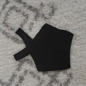 Aritzia Black Crop Top